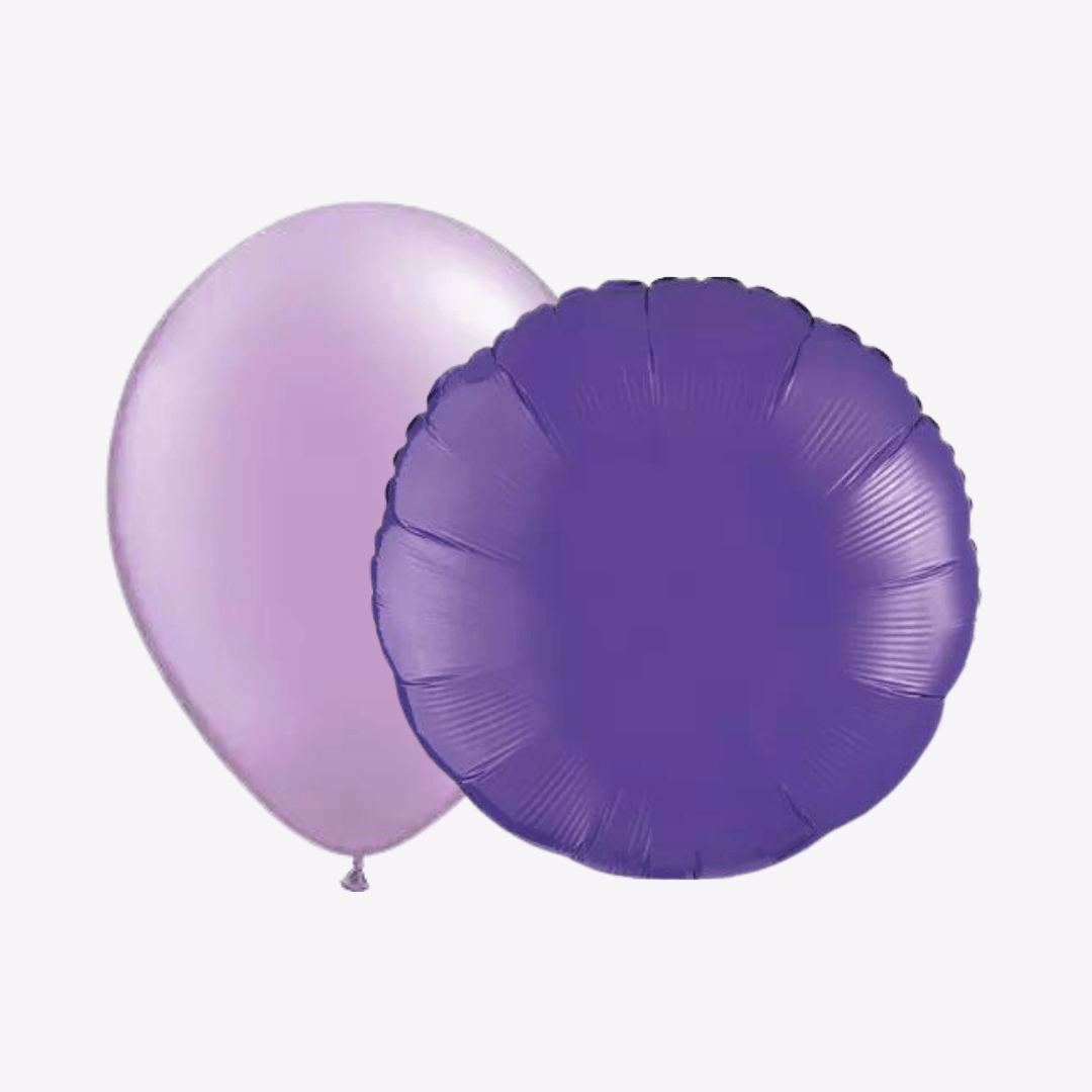 Purple Helium Balloons - Parte Haus 