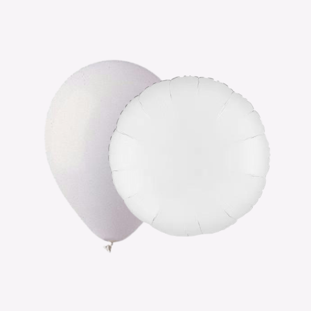 White Helium Balloons - Parte Haus 