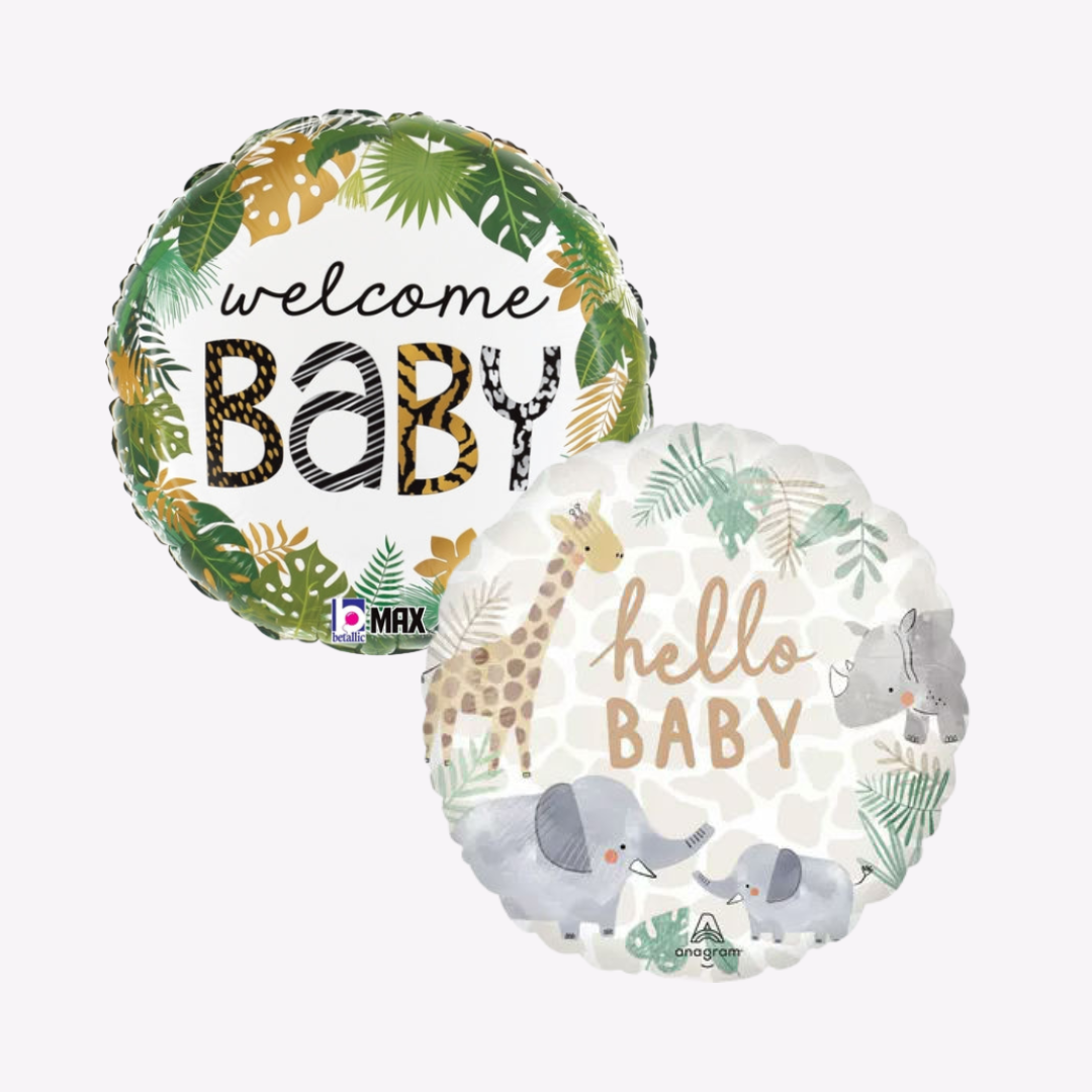 Neutral Baby Shower Helium Balloons