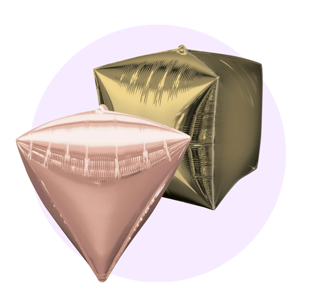 Diamond & Cube - Shaped Balloons on Sale