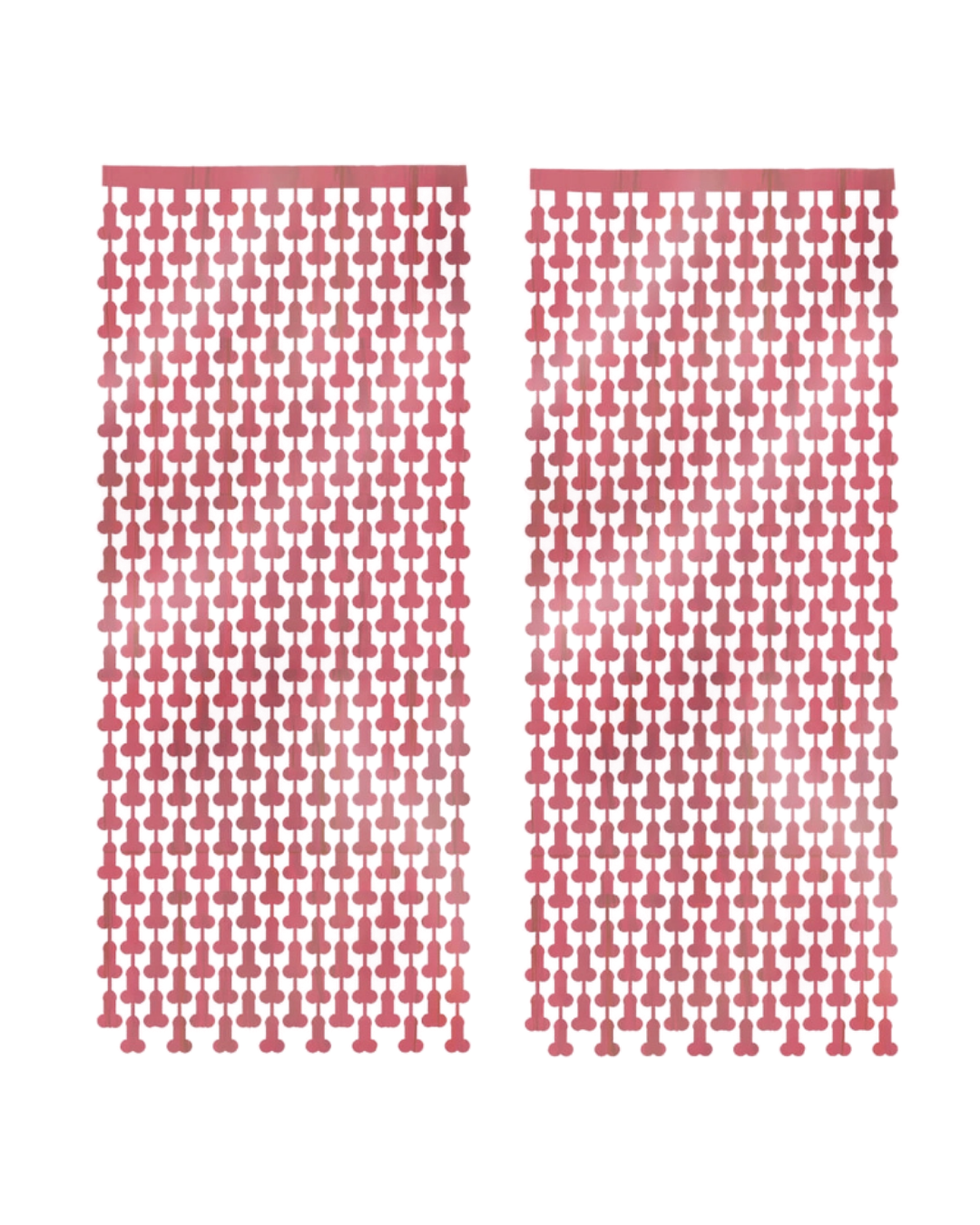 Rose Gold Penis Bachelorette Foil Curtain Backdrop