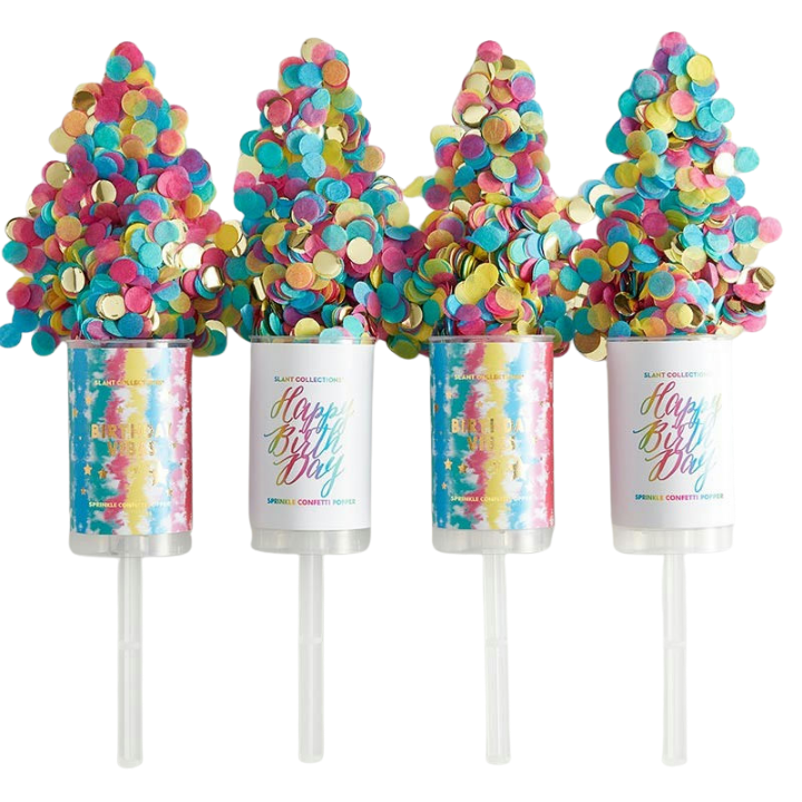Party Popper - Rainbow Happy Birthday