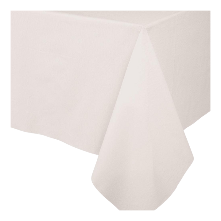 White rectangular table cover classic design for celebrations from Parte Haus party supply store in Bethesda MD.