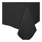 Black tablecloth rectangular plain for birthday from Parte Haus party supply store in Bethesda MD