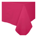 Hot pink table cover solid rectangular for birthday from Parte Haus party supply store in Bethesda Maryland