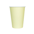 Yellow paper cup simple solid color for birthday from Parte Haus party supply store in Bethesda MD