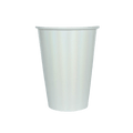 White paper cup with simple design for birthdays from Parte Haus party supply store in Bethesda MD.