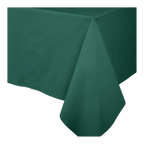 Hunter green rectangular table cover elegant solid decor from Parte Haus party supply store in Bethesda Maryland