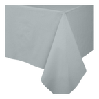 Light blue table cover rectangular shape for birthday celebration from Parte Haus party supply store in Bethesda MD