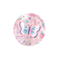 Pink butterfly foil balloon with floral butterfly design for birthday from Parte Haus party supply store in Bethesda Maryland