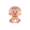 Baby pink baby shaped air fill mini balloon for baby shower from Parte Haus party supply store in Bethesda Maryland