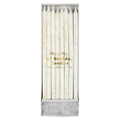 Gold Glitter Candle Set