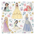 multicolor princess napkin floral birthday design from Parte Haus party supply store in Bethesda Maryland