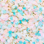 Pastel and gold confetti for celebration from Parte Haus party supply store in Bethesda MD