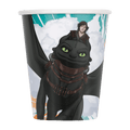 Black and white dragon cartoon paper cup with clouds for kids birthday from Parte Haus party supply store in Bethesda MD