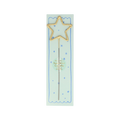 Gold star sparkler candle with blue star packaging birthday theme from Parte Haus party supply store in Bethesda Maryland