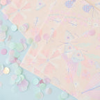 Pastel butterfly napkins with confetti birthday theme from Parte Haus party supply store in Bethesda MD