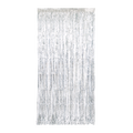 Silver fringe curtain shimmering backdrop for birthday from Parte Haus party supply store in Bethesda MD