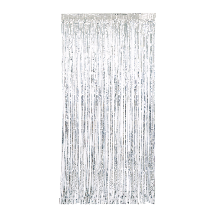 Silver Foil Fringe Door Curtain