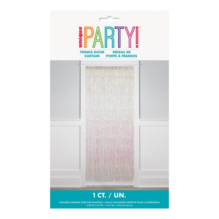 Iridescent Foil Fringe Door Curtain