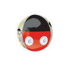 Red and black Mickey Mouse orbz foil balloon with polka dots birthday theme from Parte Haus party supply store in Bethesda MD