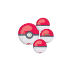 Red and white Pokeball Orbz XL balloon set for kids birthday from Parte Haus party supply store in Bethesda Maryland