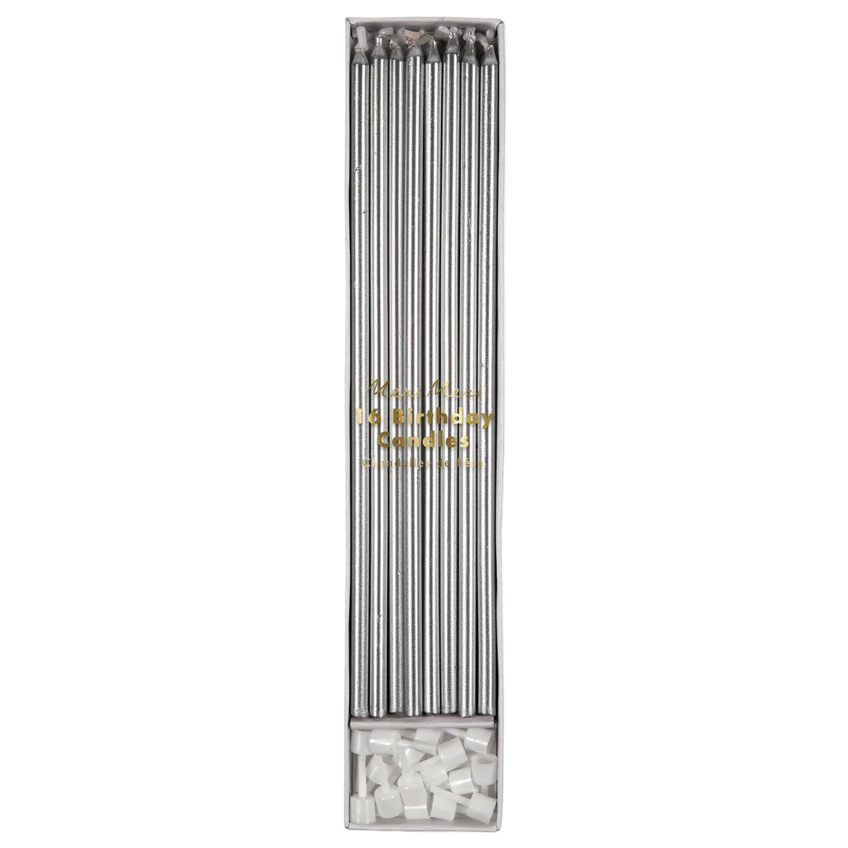 Silver Long Candles