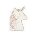 Pink and gold unicorn shaped napkin whimsical unicorn birthday from Parte Haus party supply store in Bethesda MD