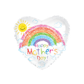 Rainbow heart balloon with happy Mother’s Day and childlike drawing for Mother’s Day from Parte Haus party supply store in Bethesda Maryland