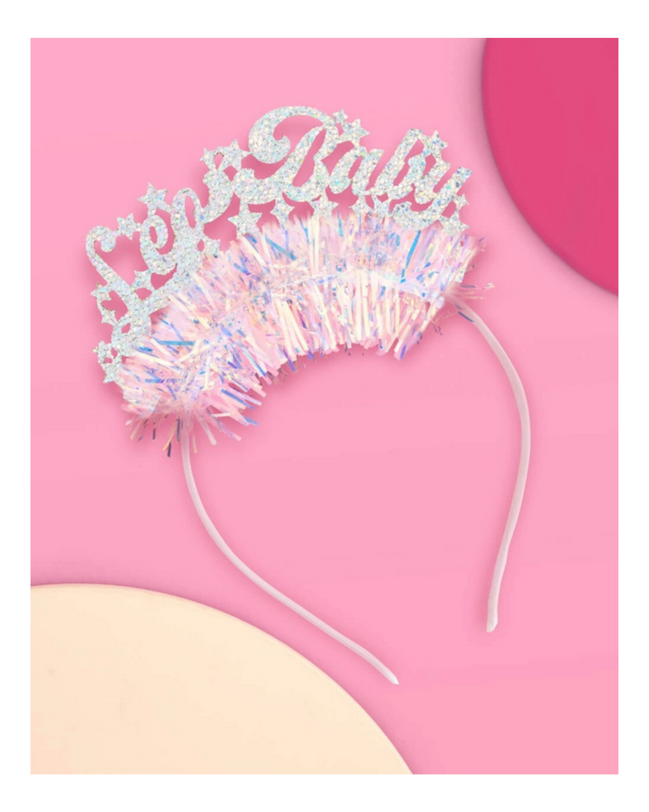 Iridescent "Leo Baby" Glitter Fringe Headband