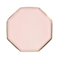 Pink & Gold Rimmed Plates -  2 sizes