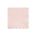 Blush pink napkin with scalloped edges for birthday from Parte Haus party supply store in Bethesda MD
