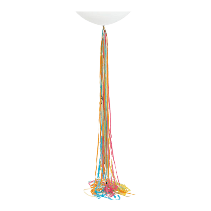 Gold & Colorful Foil Tassel Balloon Tail