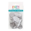 Silver foil confetti round metallic circles celebration from Parte Haus party supply store in Bethesda Maryland