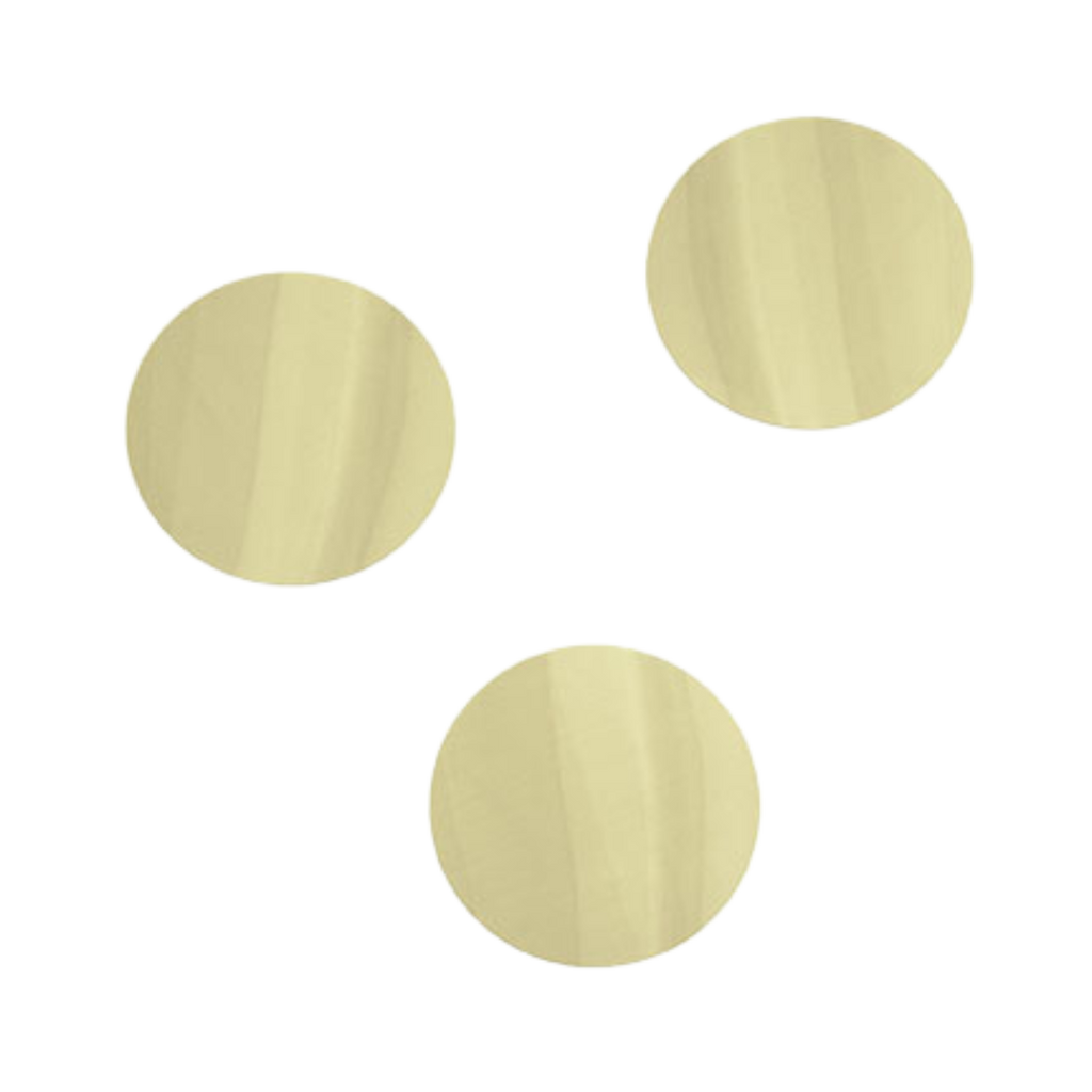 gold round confetti for celebration theme from Parte Haus party supply store in Bethesda Maryland