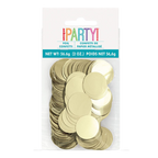 Gold foil confetti round shapes for celebrations from Parte Haus party supply store in Bethesda Maryland
