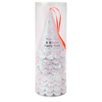 Iridescent glitter cone hats with scalloped edges for birthday from Parte Haus party supply store in Bethesda MD