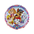 Colorful Paw Patrol adventure foil balloon with cartoon puppies birthday theme from Parte Haus party supply store in Bethesda MD