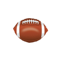 Brown football foil balloon shaped like a real football sports party theme from Parte Haus party supply store in Bethesda Maryland.