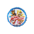 Blue Paw Patrol round birthday balloon with characters for kids birthday from Parte Haus party supply store in Bethesda MD.