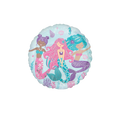 Blue mermaid foil balloon with three colorful mermaids for birthday from Parte Haus party supply store in Bethesda MD
