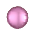 Flamingo pink round foil balloon with satin finish birthday decor from Parte Haus party supply store in Bethesda MD