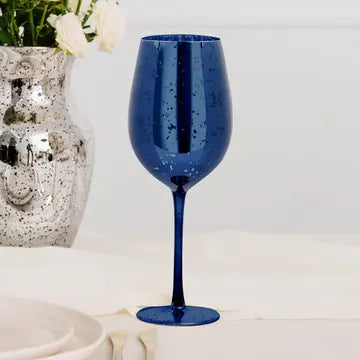 18 oz. Mercury Wine Glass - Navy Blue