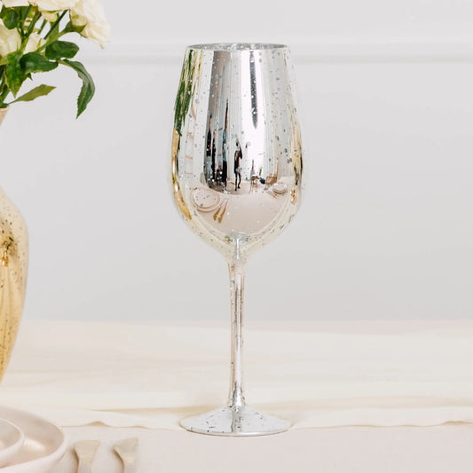 18 oz. Mercury Wine Glass - Silver