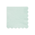 Mint green napkin with scalloped edge spring celebration from Parte Haus party supply store in Bethesda MD