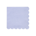 Light purple paper napkin with scalloped edge for birthday celebration from Parte Haus party supply store in Bethesda MD