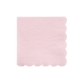 Light pink napkin with scalloped edge for birthday party from Parte Haus party supply store in Bethesda MD