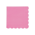 Pink napkin with scalloped edges birthday decor from Parte Haus party supply store in Bethesda MD