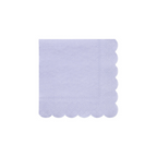 Lavender napkin with scalloped edges for birthday or spring from Parte Haus party supply store in Bethesda MD