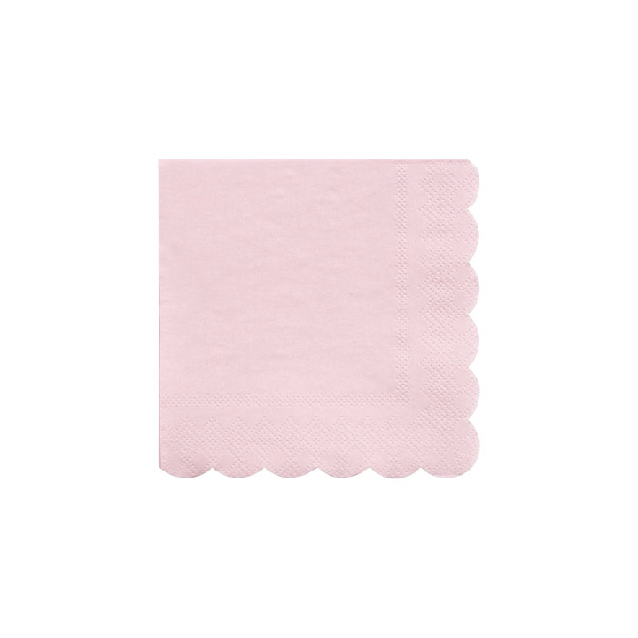 Multicolor Scallop Edge Cocktail Napkins